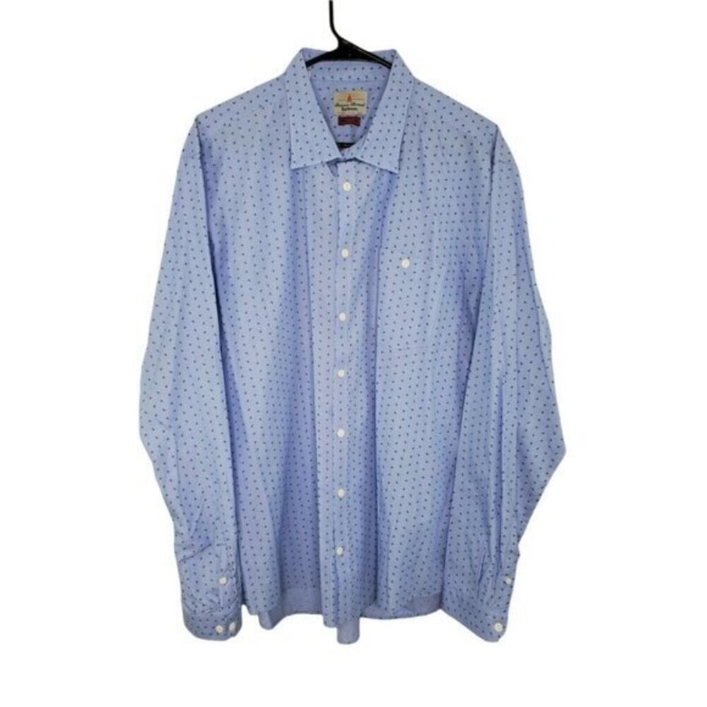 Barbour Slim Fit Beacon Brand Mens XL USA Long Sleeve Button Up Shirt
